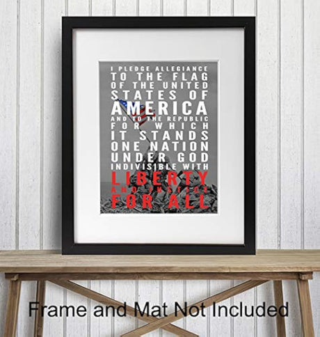 8x10 American Pride Wall Art Poster, decoración de hogar,