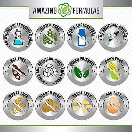 Suplemento Sin OMG  Amazing Formulas Pharma GABA 750 mg