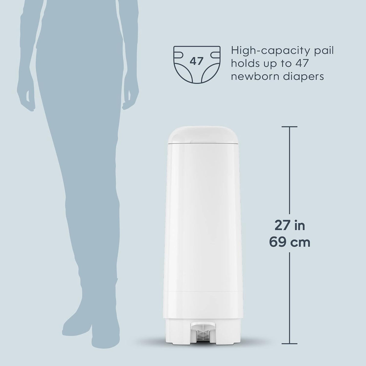 Pañalera Diaper Genie Signature con 1 Recarga y 18 Bolsas