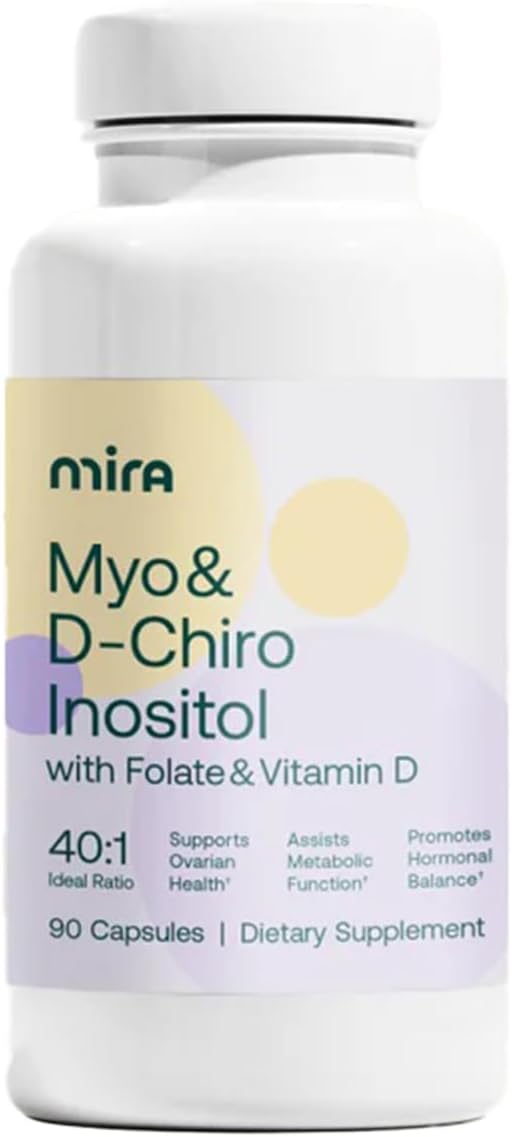 MIRA PCOS Suplemento, Inositol y D-Chiro 40:1 90c