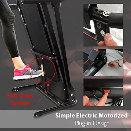 Caminadora compacta plegable inteligente SERENELIFE SLFTRD18