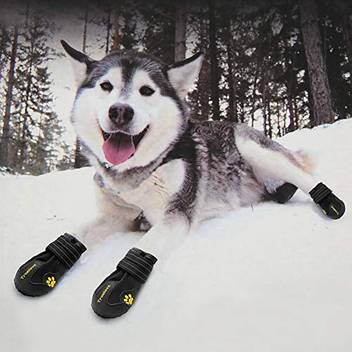 MOKCCI Truelove - Botas impermeables para perros con las mejores correas reflectantes para tallas pequeñas, medianas y grandes