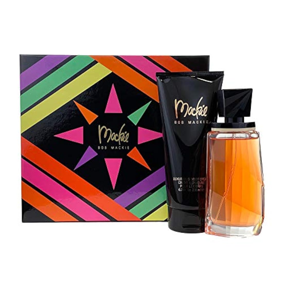 Mackie by Bob Mackie para las mujeres. set-edt Spray 3.3 OZ & Loción Corporal de 6,8 oz