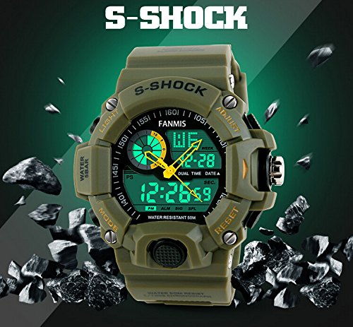 Relojes deportivos analógicos digitales de doble pantalla