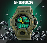 Relojes deportivos analógicos digitales de doble pantalla