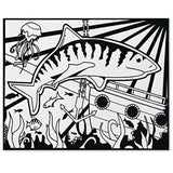 Terciopelo Arte Tiburones. carteles