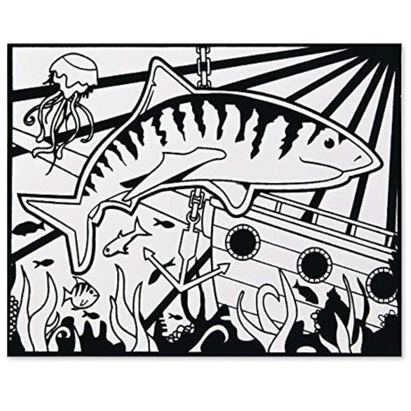 Terciopelo Arte Tiburones. carteles