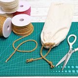 Cuerda trenzada de nailon para cordel de 18 yardas oro