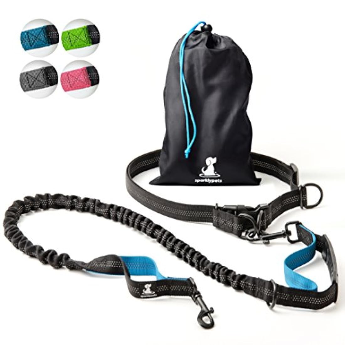 SparklyPets Correa para perro manos libres para perros