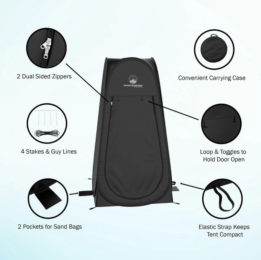 Tienda Portátil de Privacidad, Ducha, Vestidor o WC para Camping
