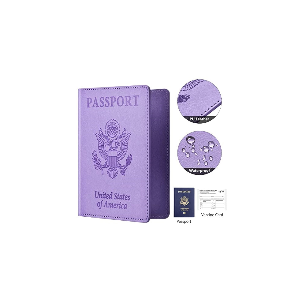 Porta Documentos y Tarjetas Soporte para pasaporte lila