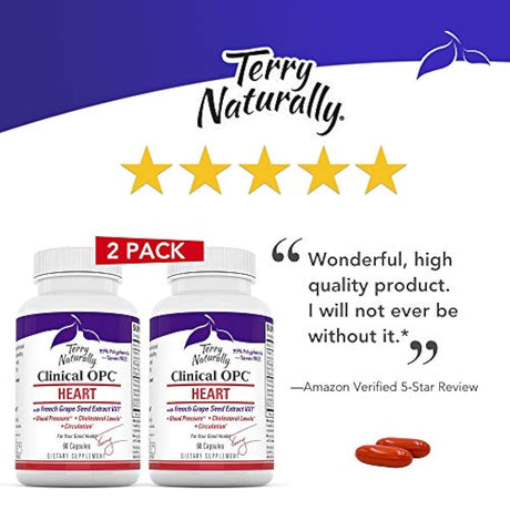 Terry Naturally Sumplemento sistema cardiovascul 60 Cápsulas
