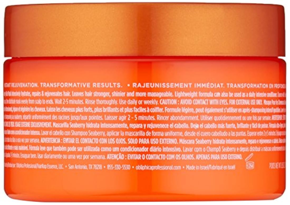 Máscara profesional para el cuidado del cabello