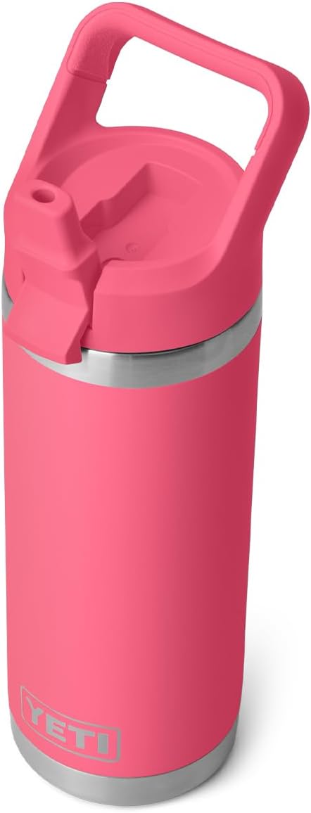 Botella YETI Rambler 18 oz, Acero Inoxidable, Aislada, Con Popote