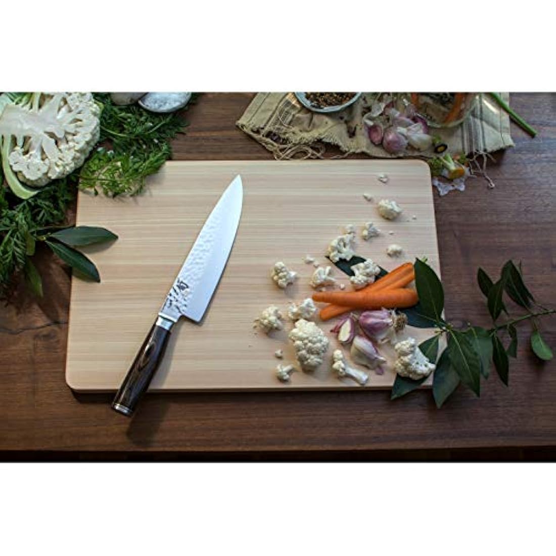 Cuchillo de chef Shun Premier, 8 pulgadas, Marrón