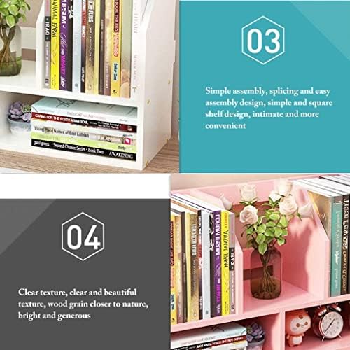Estante de Madera 2 Niveles Bookshelf, Moderno y Minimalista