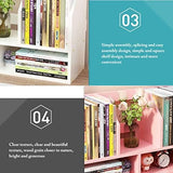 Estantería de Madera 2 Niveles Bookshelf, Minimalista, Ahorra Espacio
