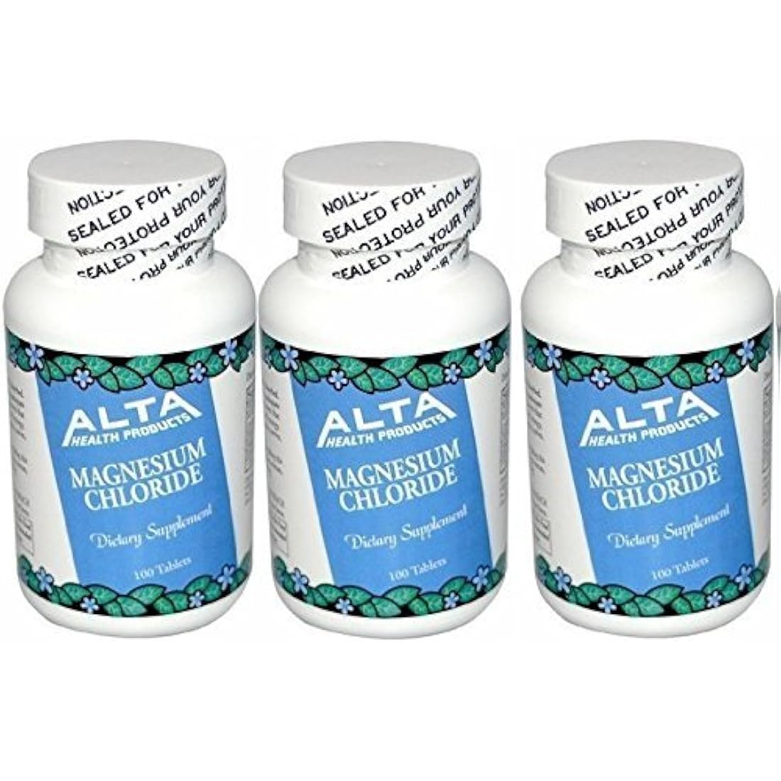 Cloruro de magnesio de Alta Health (300 tabletas)