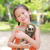 Peluche de perezoso colgante marrón