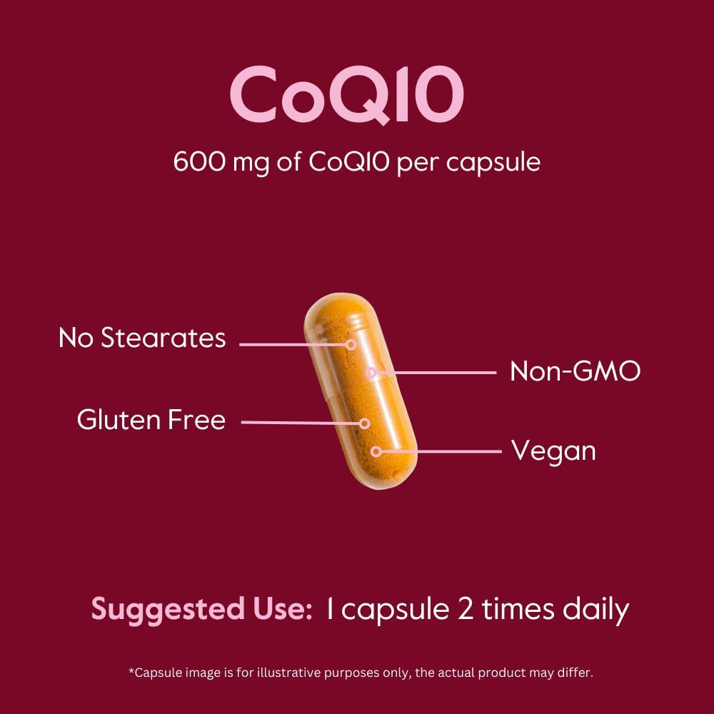 BESTVITE CoQ10 600mg Vegano con Bioperine - 60 Cápsulas