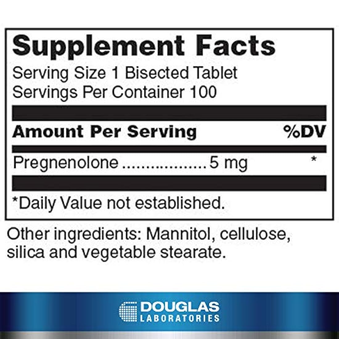 Pregnenolona 5 mg. - Apoya el cerebro y el sistema nervioso