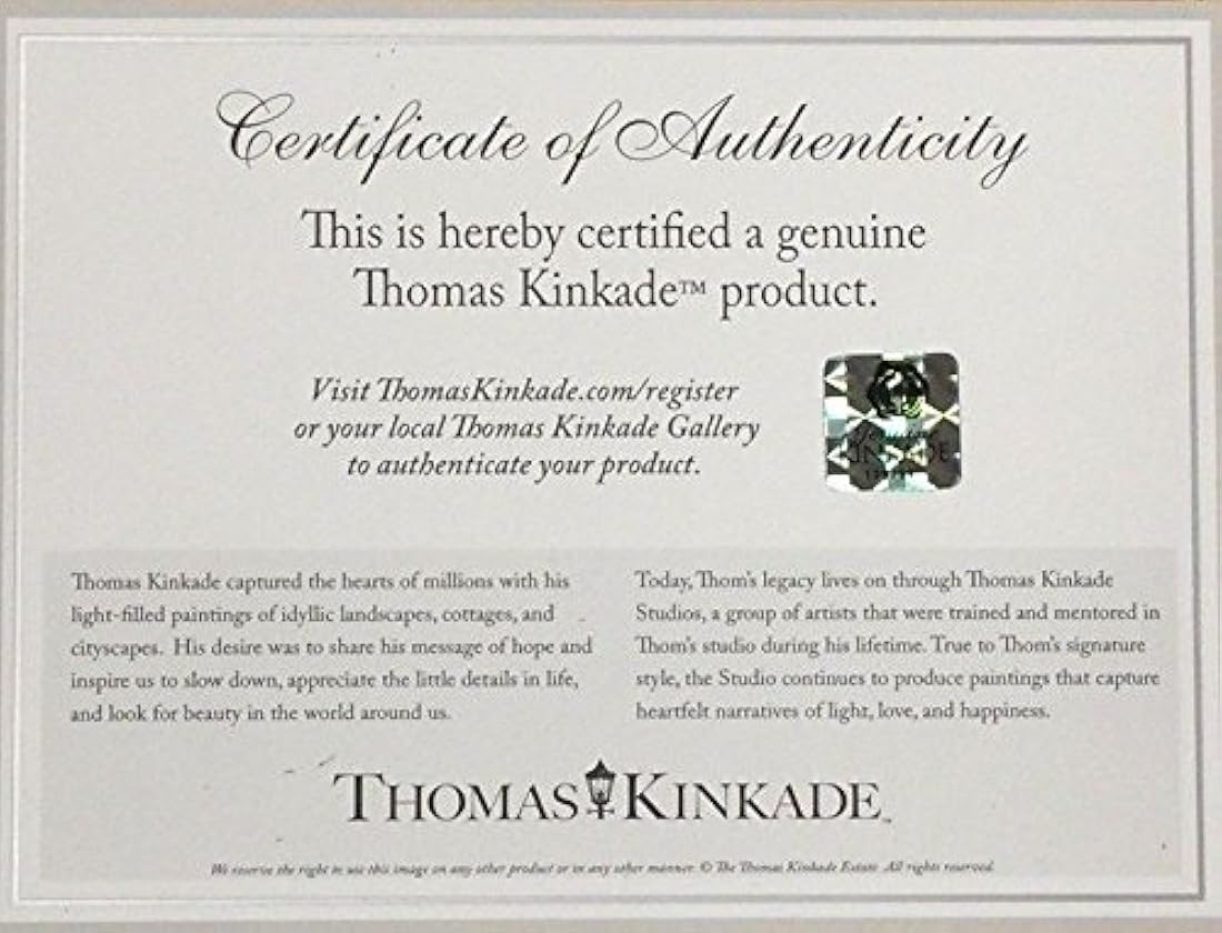 Thomas Kinkade  lienzo decoración 8 x 10lona