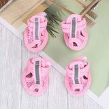 Zapatos para perros pequeños, suaves, transpirables, para verano, para pavimento caliente, suela de goma antideslizante, ajustable, para caminar, correr, uso al aire libre