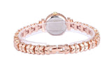 Reloj de pulsera de oro rosa real de King Girl para mujer