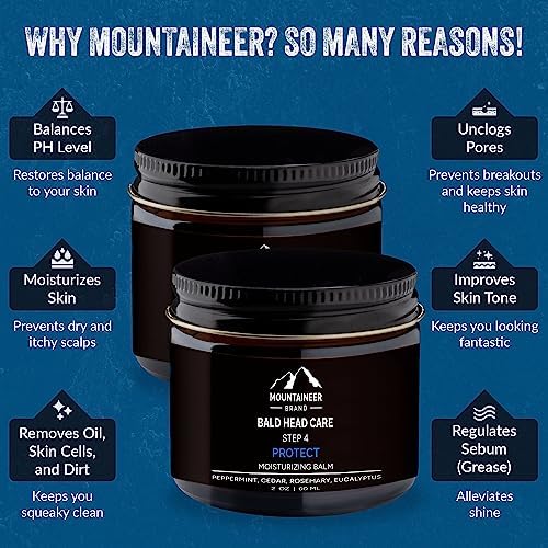 Cuidado de la cabeza calva para hombres Mountaineer Brand
