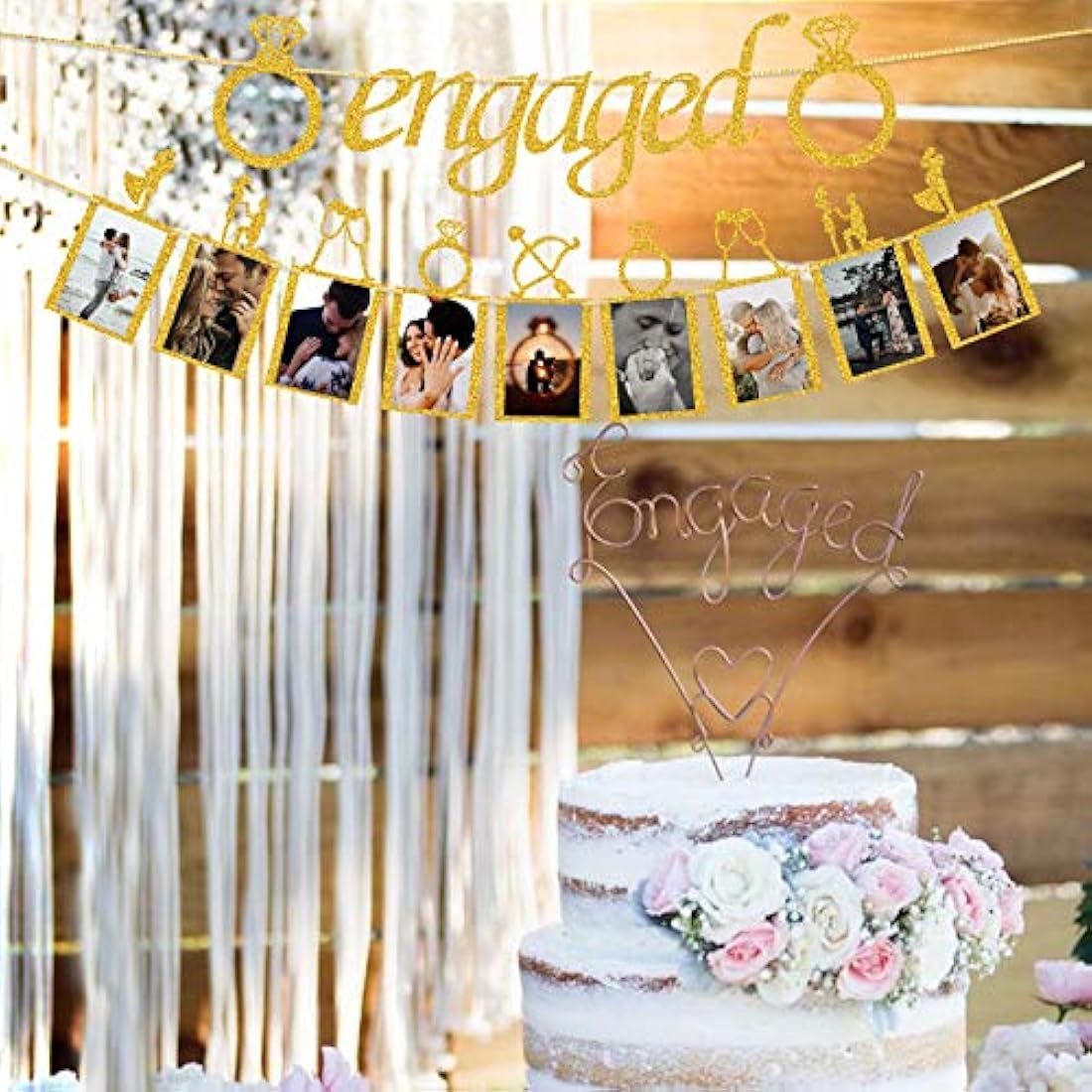 Decoraciones de boda de compromiso