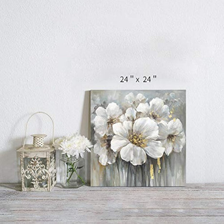 WTD - Lienzo decorativo para pared, diseño floral