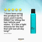 Voluminizador de espuma, para el cabello