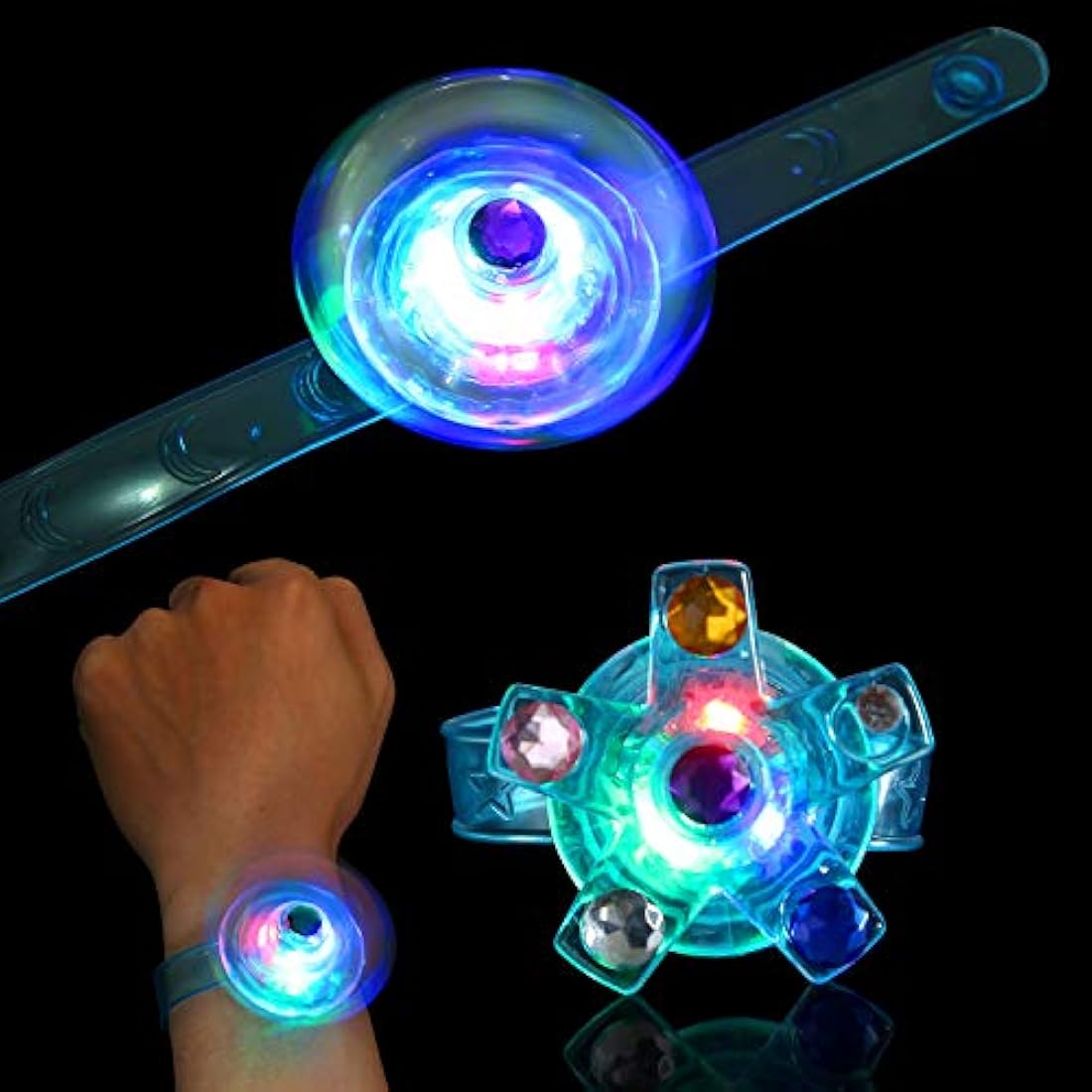 Paquete de 14 pulseras luminosas para niños de Wellovo