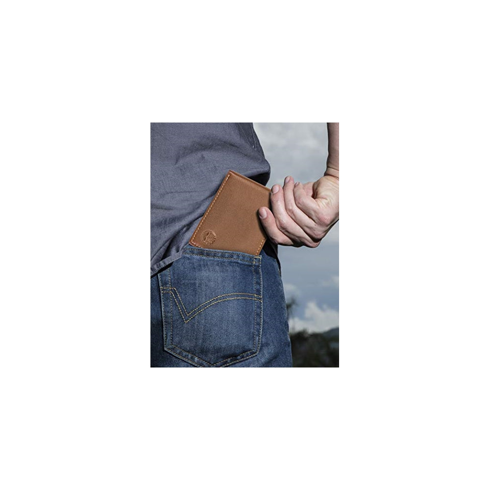 Billetera de seguridad para hombre con bloqueo RFID