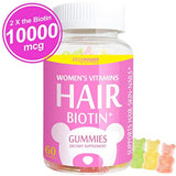 Gomitas de vitamina para el cabello 10,000 mcg