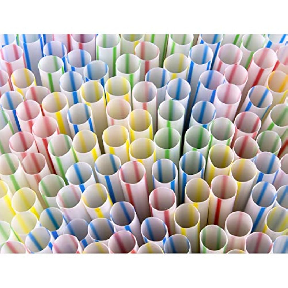 Paquete de 200 pajitas flexibles de plástico