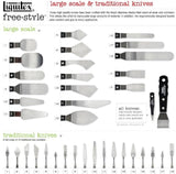 Liquitex Professional Freestyle - Juego de 4 cuchillos