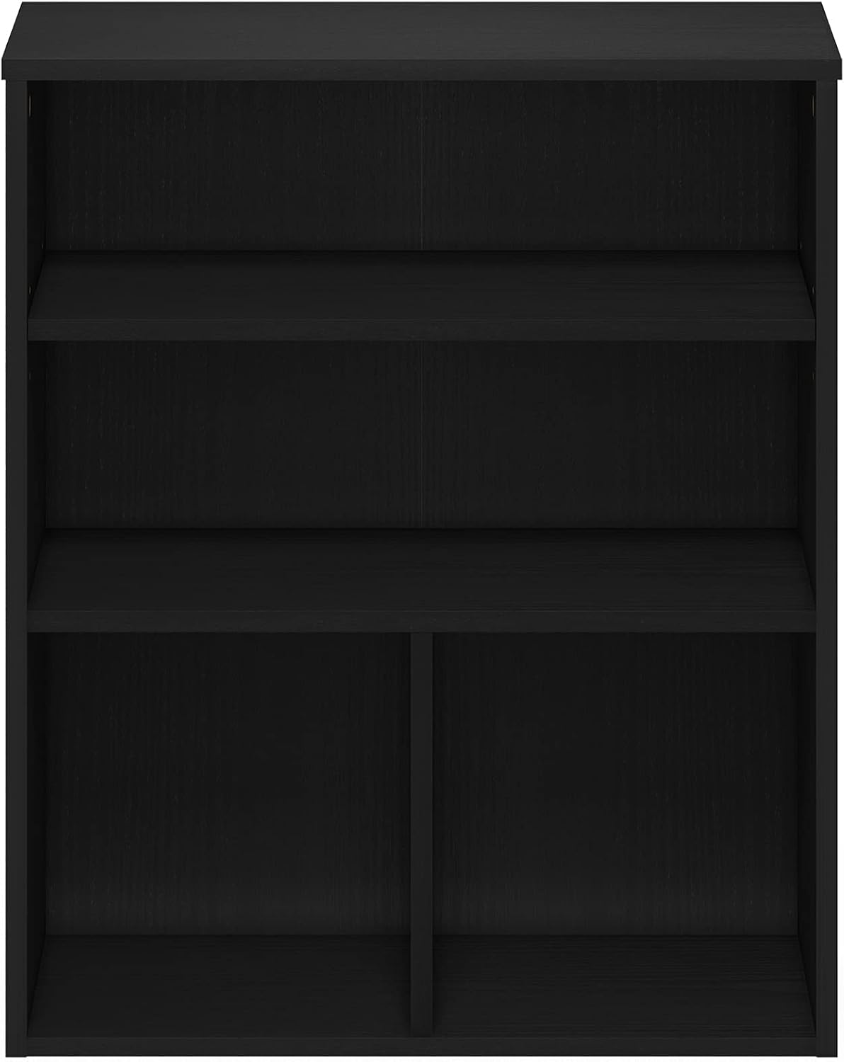 Estantería de 3 niveles, roble negro, modelo Pasir
