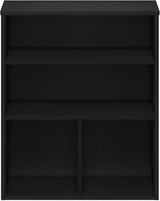 Estantería de 3 niveles, roble negro, modelo Pasir