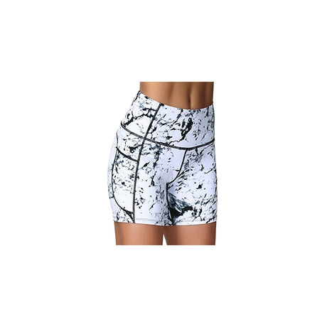 Shorts cortos de yoga de cintura alta para mujer talla S