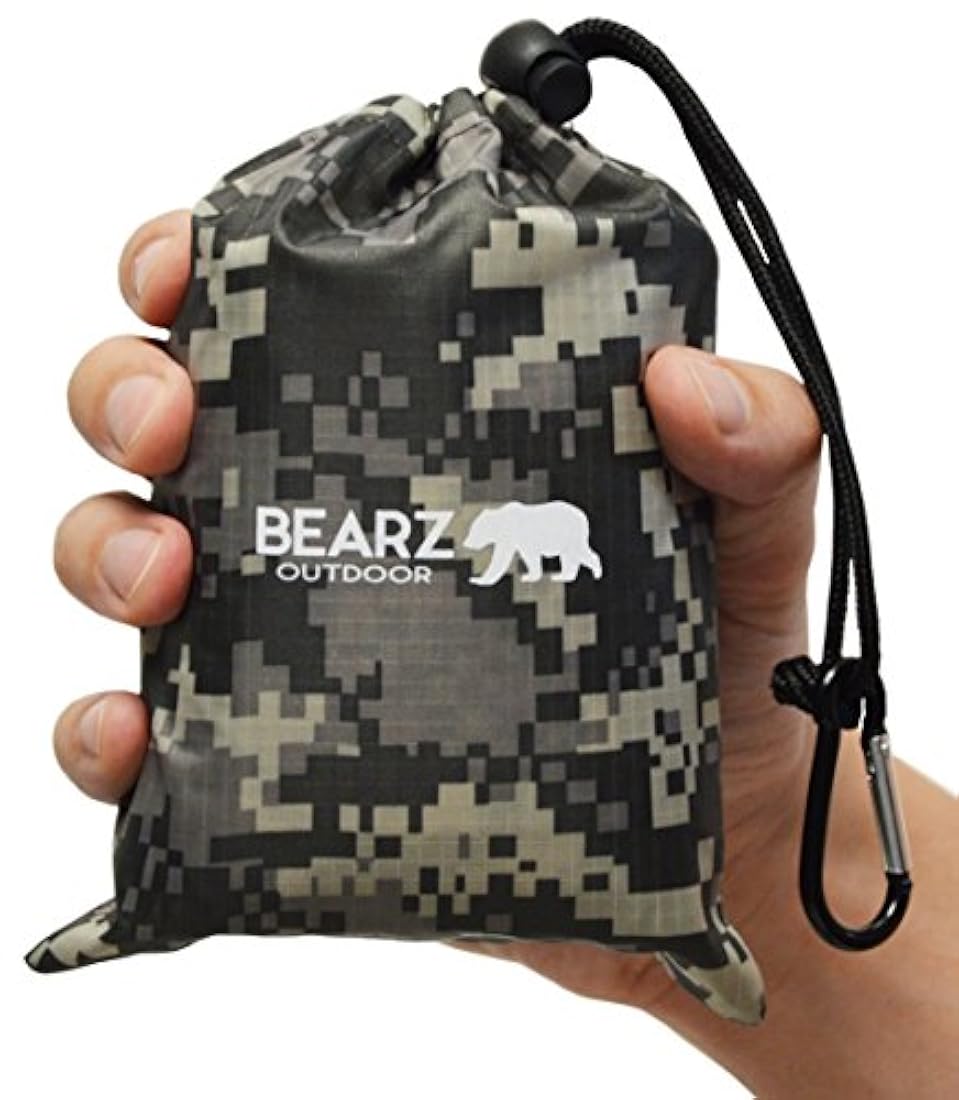 BEARZ - Manta de playa para exteriores/manta de bolsillo
