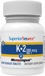 Vitamin K2 MK-7 Superior Source, 300 mcg, 60 tablet