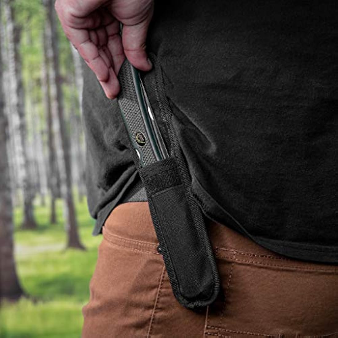 Outdooror EDGE - Cuchillo plegable con mango antideslizante