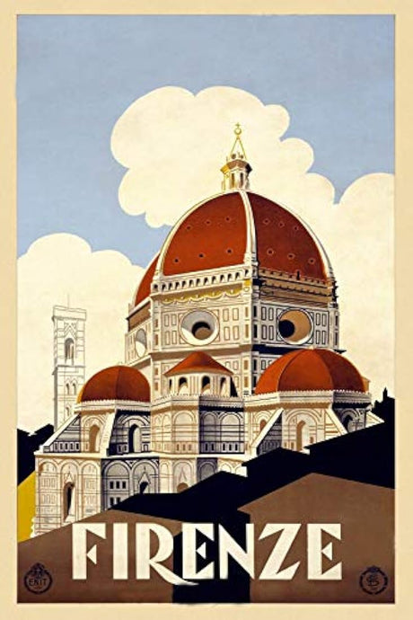 Imán de los años 30 Firenze Florencia Italia -  Duomo