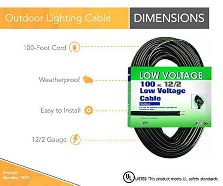 Cable Coleman 12/2 cable de bajo voltaje