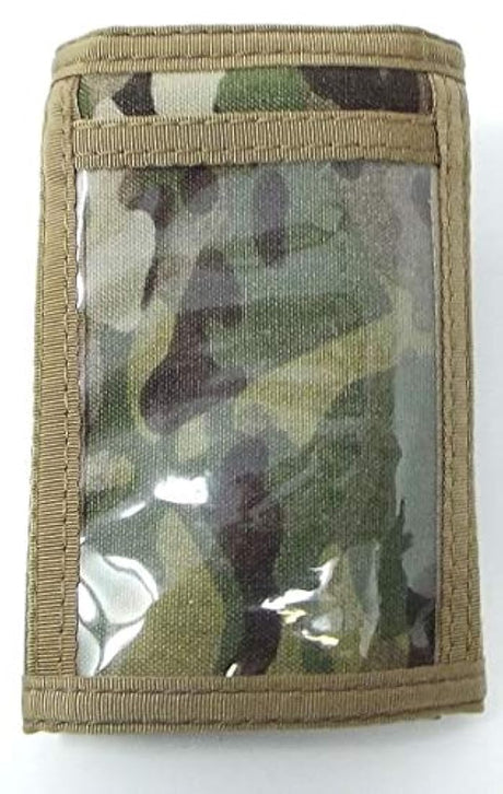 Billetera de camuflaje militar Gancho para identificación