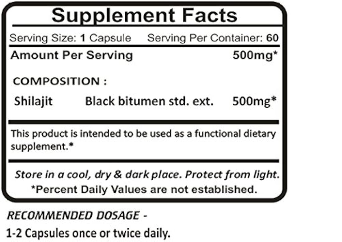Suplemento para un cuerpo sano shilajit