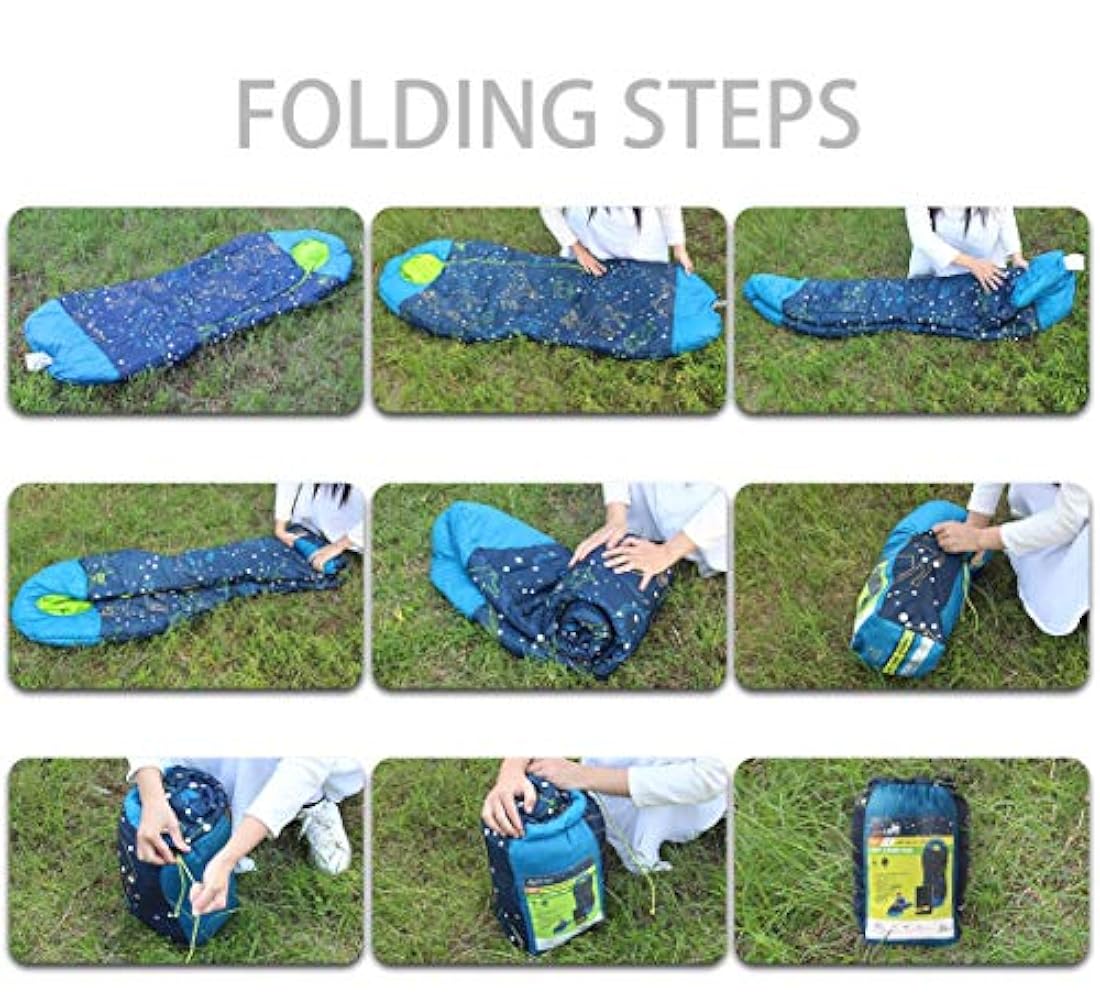 bolsa de dormir para niños y jóvenes