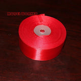 M-W 1 – 1/2 de ancho rojo cinta de satén 50 yards sólida