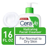 CeraVe - Limpiador facial hidratante, 16 onzas